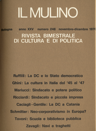 Copertina del fascicolo dell'articolo La DC e i problemi dello Stato democratico (1943-1960)